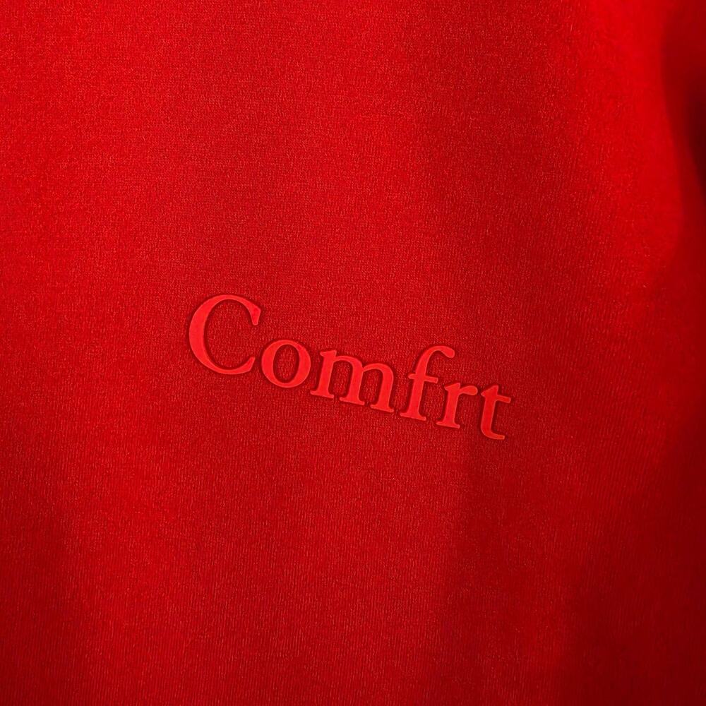 Comfrt Set Unisex XL Minimalist Red Fleece Hoodie Joggers Sweatsuit Set Lounge - Picture 3 of 16